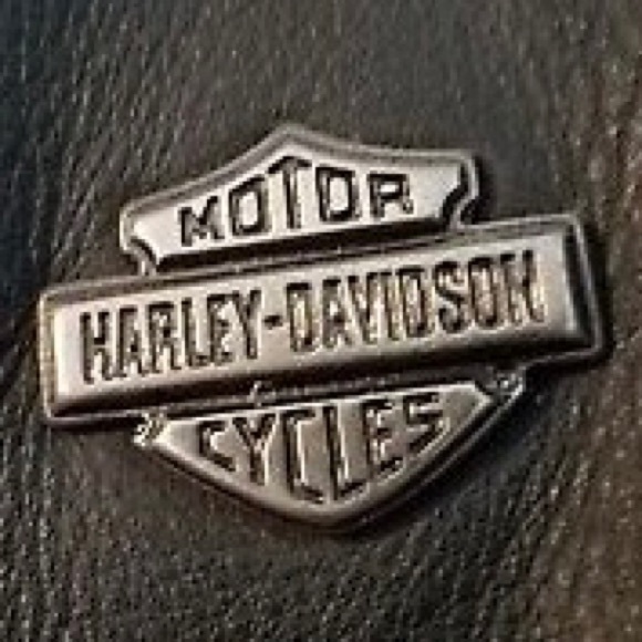 Harley-Davidson Soft Black Leather Moto Embroidered Logo Riding Zippered Jacket - Picture 12 of 16